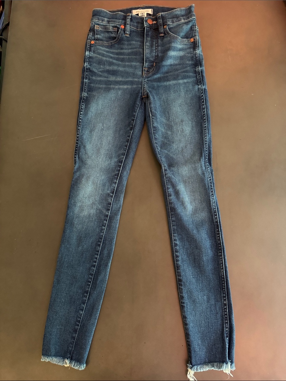 Madewell Women’s Dark Blue Slim Straight Jeans